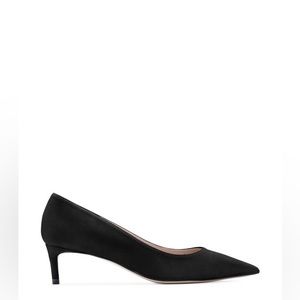 NIB NEW Stuart Weitzman Leigh 45 black suede pumps US 8.5 M